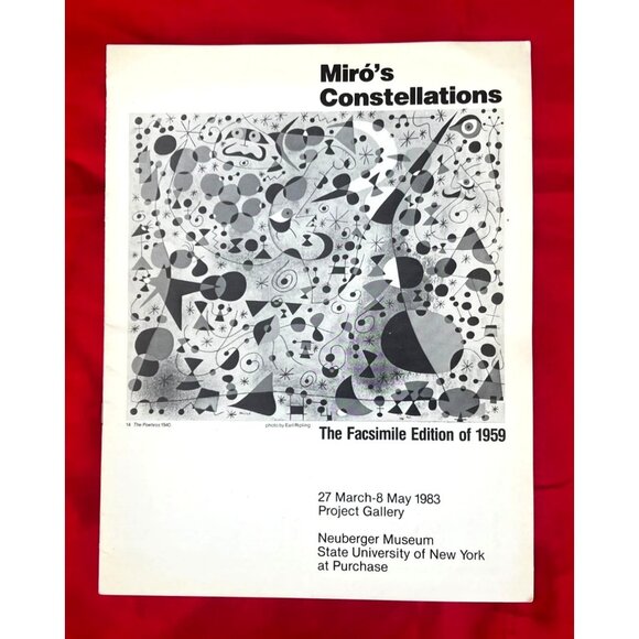 Miro’s Constellations Facsimile Edition 1959 Neuberger Museum Brochure 1983 - Picture 1 of 5